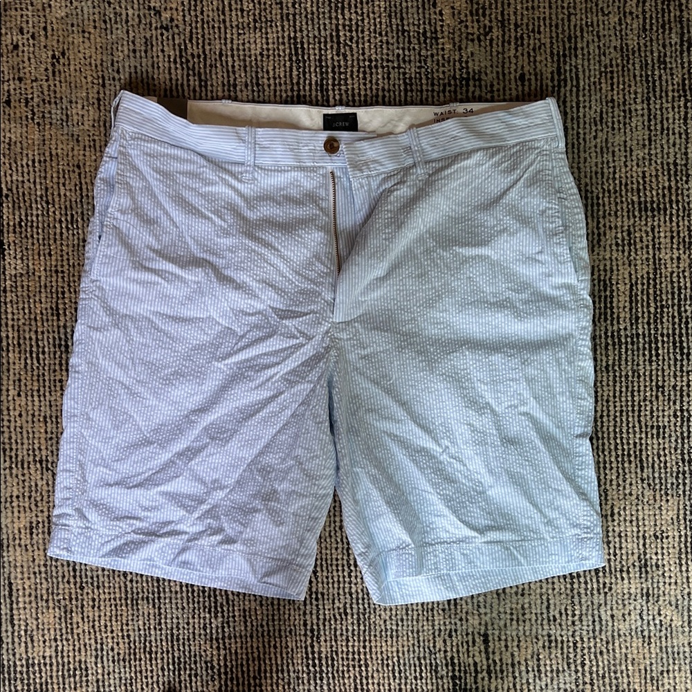 J. Crew Men's Sky Blue Flat Front Shorts